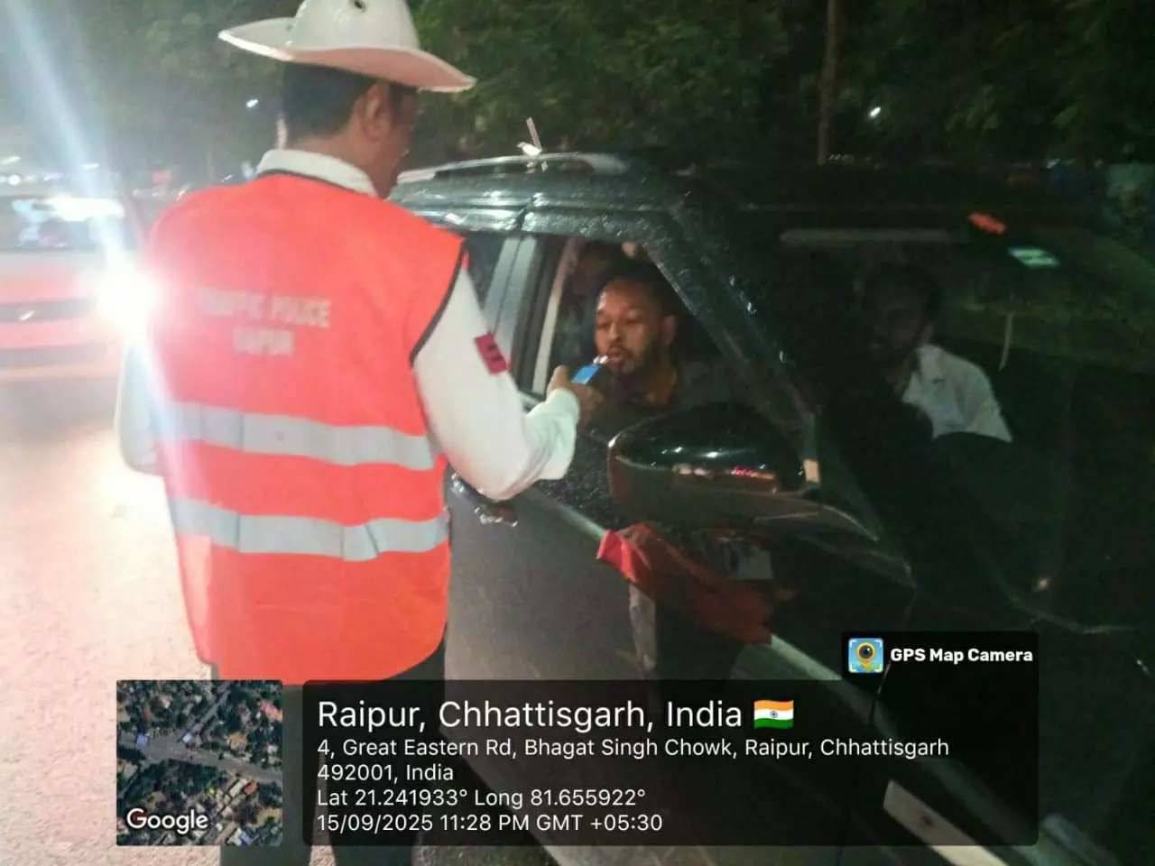 रायपुर पुलिस का ड्रंक एंड ड्राइव अभियान जारी, 15 दिन में 91 चालकों पर हुई कार्रवाई रायपुर पुलिस का ड्रंक एंड ड्राइव अभियान जारी, 15 दिन में 91 चालकों पर हुई कार्रवाई