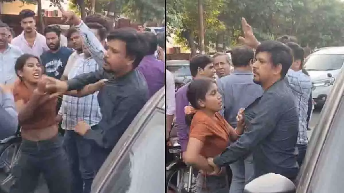 UP: मेरठ में कोर्ट केस को लेकर पत्नी ने पति की सड़क पर पिटाई की UP: मेरठ में कोर्ट केस को लेकर पत्नी ने पति की सड़क पर पिटाई की