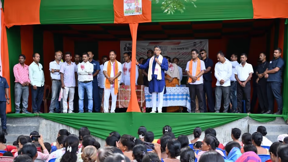“भारी मतदान भाजपा के विजन में विश्वास को दर्शाता है BTR अभियान में असम के मंत्री पीयूष हजारिका
