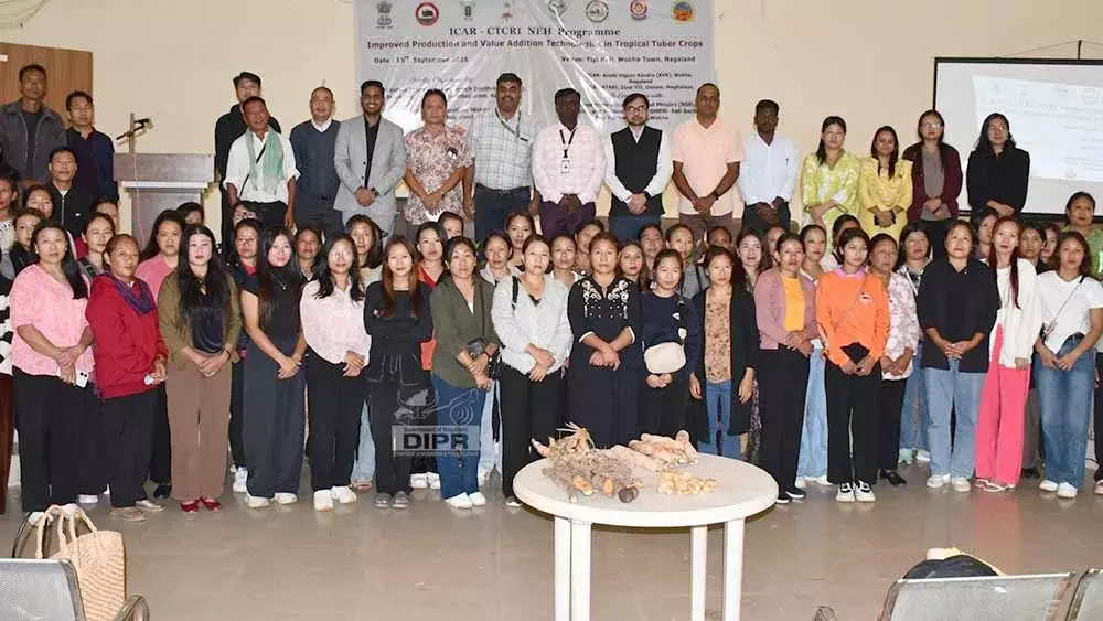 Nagaland : वोखा ने किसानों के लिए कंद फसल प्रशिक्षण आयोजित किया Nagaland : वोखा ने किसानों के लिए कंद फसल प्रशिक्षण आयोजित किया