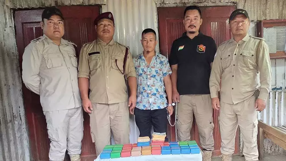Nagaland :  खुजामा चेक गेट पर 7.71 लाख रुपये की हेरोइन जब्त