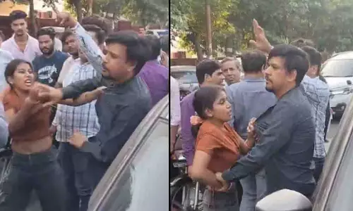 UP: मेरठ में कोर्ट केस को लेकर पत्नी ने पति की सड़क पर पिटाई की