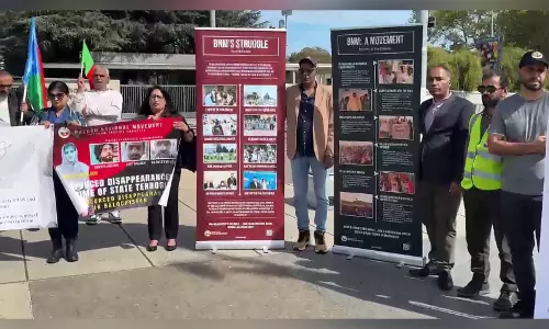 Balochistan में मानवाधिकारों के हनन के मुद्दे पर कार्यकर्ताओं ने जिनेवा में विरोध प्रदर्शन किया
