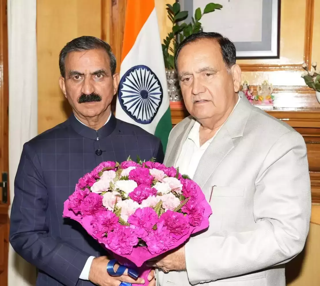 Shimla: विधानसभा अध्यक्ष को जन्मदिन पर मिली सीएम की बधाई Shimla: विधानसभा अध्यक्ष को जन्मदिन पर मिली सीएम की बधाई