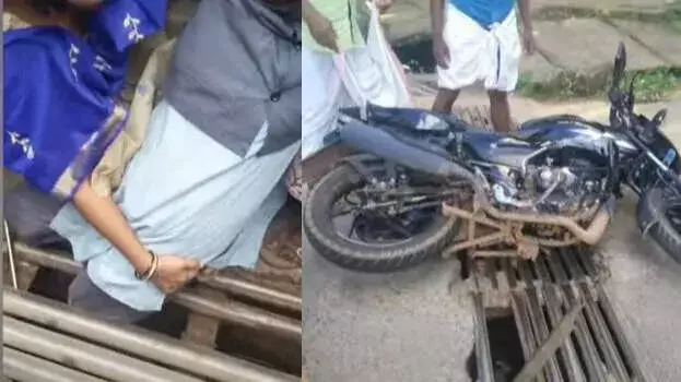 Kerala: कोट्टरक्करा में एक छात्र का पैर नाले में फंसने से उसे गंभीर चोटें आईं