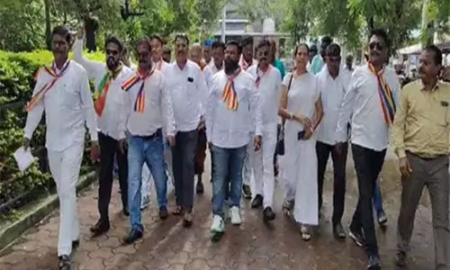 बोधगया महाबोधि महाविहार के लिए बौद्ध समुदाय ने उठाई आवाज, निकाला जनाक्रोश मार्च