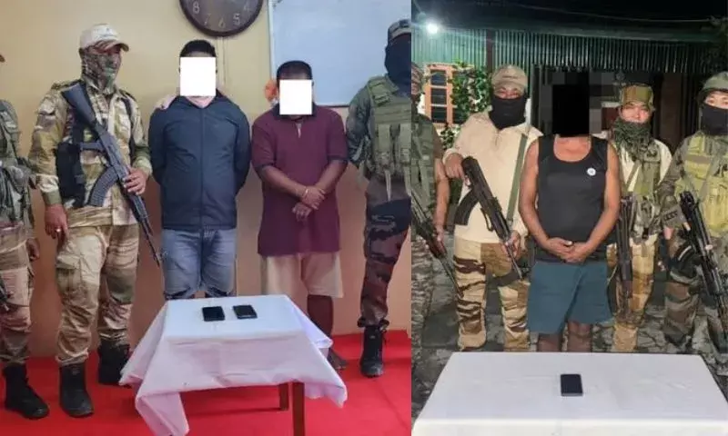 Manipur : संयुक्त सुरक्षा अभियान में तीन पीएलए कैडर गिरफ्तार Manipur : संयुक्त सुरक्षा अभियान में तीन पीएलए कैडर गिरफ्तार