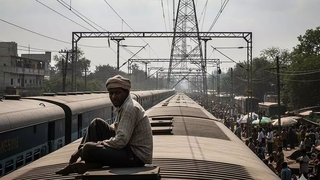 MP : यात्री के ट्रेन की छत पर चढ़ने और हंगामा करने के बाद मुंबई-गोरखपुर ट्रेन 2 घंटे लेट MP : यात्री के ट्रेन की छत पर चढ़ने और हंगामा करने के बाद मुंबई-गोरखपुर ट्रेन 2 घंटे लेट