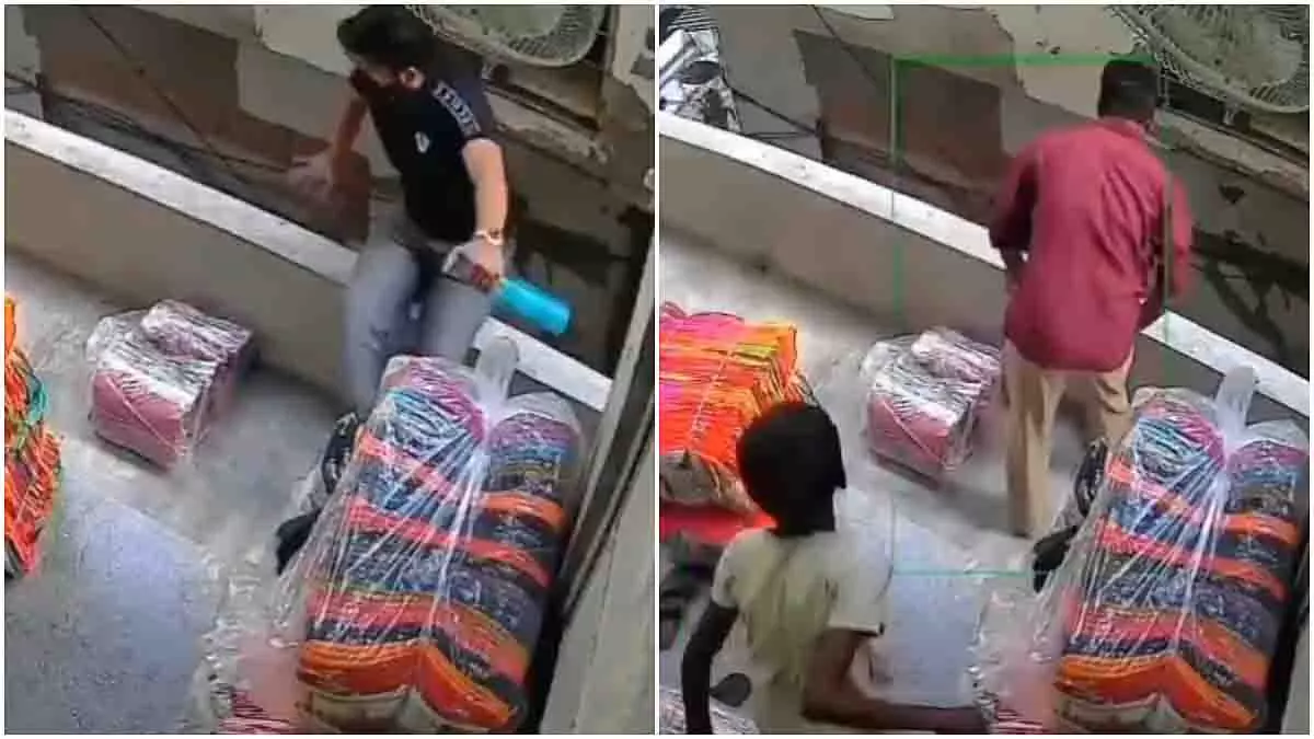 Jodhpur: तीसरी मंजिल से गिरा व्यवसायी, घटना का वीडियो फैला Jodhpur: तीसरी मंजिल से गिरा व्यवसायी, घटना का वीडियो फैला