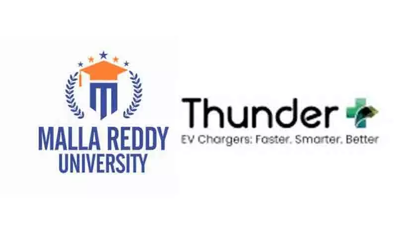 मल्लारेड्डी विश्वविद्यालय और थंडरप्लस ने EV नवाचार विकसित करने के लिए समझौता ज्ञापन पर हस्ताक्षर किए मल्लारेड्डी विश्वविद्यालय और थंडरप्लस ने EV नवाचार विकसित करने के लिए समझौता ज्ञापन पर हस्ताक्षर किए