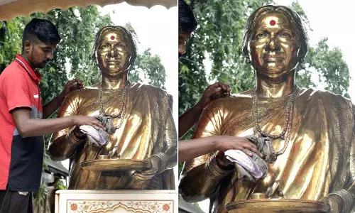 शिवाजी पार्क में मीनाताई ठाकरे की प्रतिमा पर उपद्रवियों द्वारा लाल रंग फेंकने के बाद FIR दर्ज