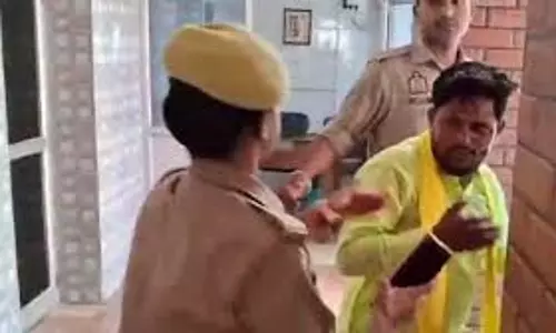 Ghazipur: महिला कांस्टेबल और SBSP कार्यकर्ता के बीच विवाद