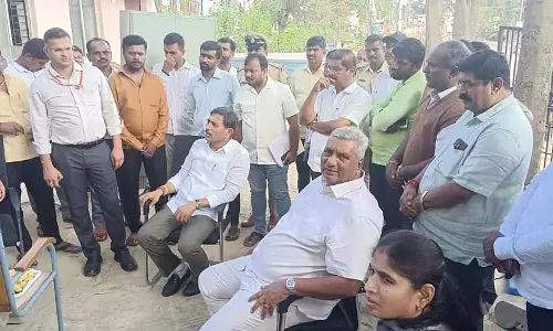 Karnataka : मंत्री के. वेंकटेश ने मगदी पशु चिकित्सालय का दौरा किया