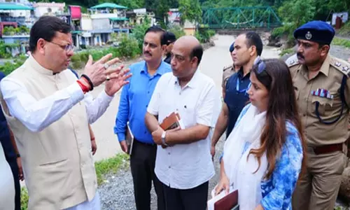 सीएम धामी ने अतिवृष्टि प्रभावित क्षेत्रों का किया निरीक्षण, राहत कार्यों में तेजी लाने के दिए निर्देश सीएम धामी ने अतिवृष्टि प्रभावित क्षेत्रों का किया निरीक्षण, राहत कार्यों में तेजी लाने के दिए निर्देश