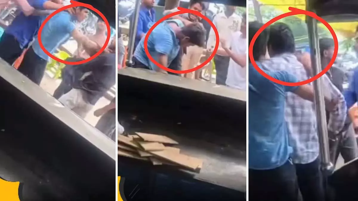 Bhopal : एमपी नगर में बदमाशों ने सरेआम छात्रों को पीटा Bhopal : एमपी नगर में बदमाशों ने सरेआम छात्रों को पीटा
