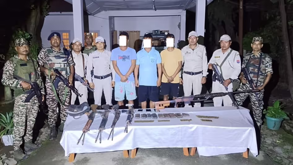 Manipur की इंफाल घाटी में प्रतिबंधित संगठनों के छह उग्रवादी गिरफ्तार