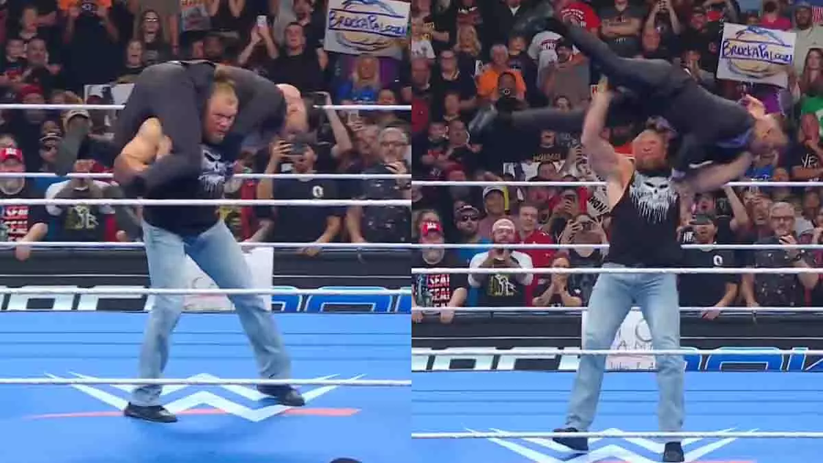 WWE स्मैकडाउन में तूफानी वापसी: ब्रॉक लैसनर ने कोरी ग्रेव्स पर किया हमला WWE स्मैकडाउन में तूफानी वापसी: ब्रॉक लैसनर ने कोरी ग्रेव्स पर किया हमला