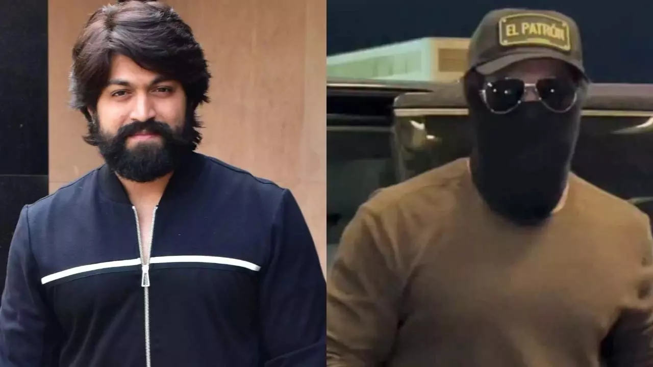 Toxic की 45 दिन की शूटिंग के बाद मुंबई एयरपोर्ट पर मास्क से अपना लुक छिपाते हुए यश Toxic की 45 दिन की शूटिंग के बाद मुंबई एयरपोर्ट पर मास्क से अपना लुक छिपाते हुए यश