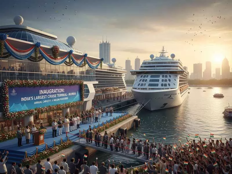 BIG CRUISE टर्मिनल का उद्घाटन, सालाना 10 लाख लोग कर सकेंगे यात्रा BIG CRUISE टर्मिनल का उद्घाटन, सालाना 10 लाख लोग कर सकेंगे यात्रा