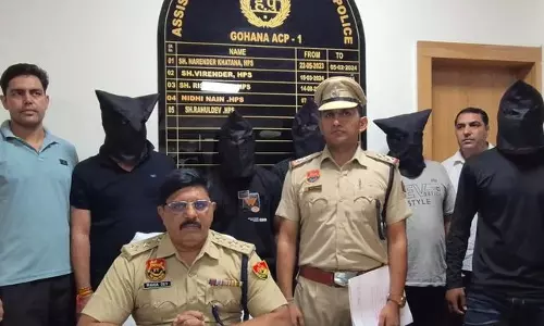 गोहाना के उद्योगपति को बंदूक की नोक पर अगवा करने के आरोप में पांच गिरफ्तार गोहाना के उद्योगपति को बंदूक की नोक पर अगवा करने के आरोप में पांच गिरफ्तार