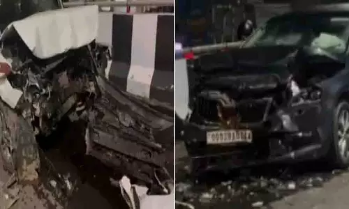 Bhubaneswar: रसूलगढ़ फ्लाईओवर पर आमने-सामने की टक्कर, चार घायल