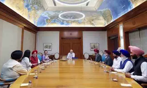 प्रधानमंत्री ने पवित्र ‘Jor Sahib’ के संरक्षण पर सिख प्रतिनिधिमंडल से मुलाकात की प्रधानमंत्री ने पवित्र ‘Jor Sahib’ के संरक्षण पर सिख प्रतिनिधिमंडल से मुलाकात की
