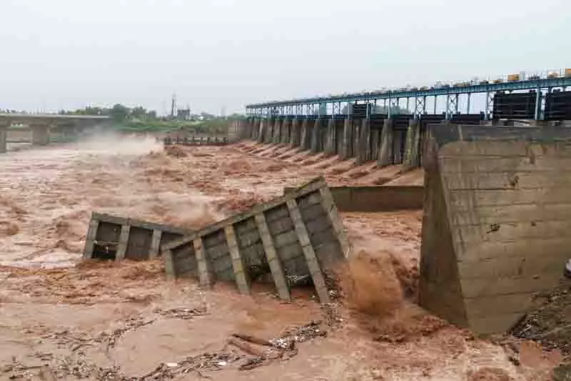 Punjab: 27 अगस्त को बाढ़ का दरवाज़ा ढहने के मामले में 3 लोग निलंबित Punjab: 27 अगस्त को बाढ़ का दरवाज़ा ढहने के मामले में 3 लोग निलंबित