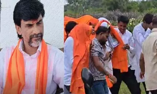 Manoj Jarange की बैठक में मधुमक्खियों का हमला, साथियों ने मास्क लगाकर पाटल को बचाया