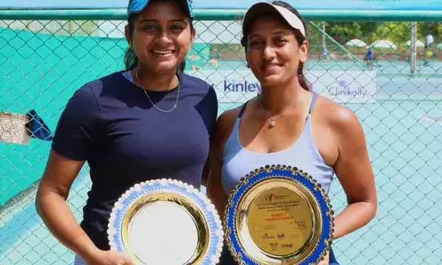 Sravya Shivani और Pranjala Yadlapalli ने Gurugram ITF Women’s 15,000$ डबल्स फाइनल में जीत दर्ज की Sravya Shivani और Pranjala Yadlapalli ने Gurugram ITF Women’s 15,000$ डबल्स फाइनल में जीत दर्ज की