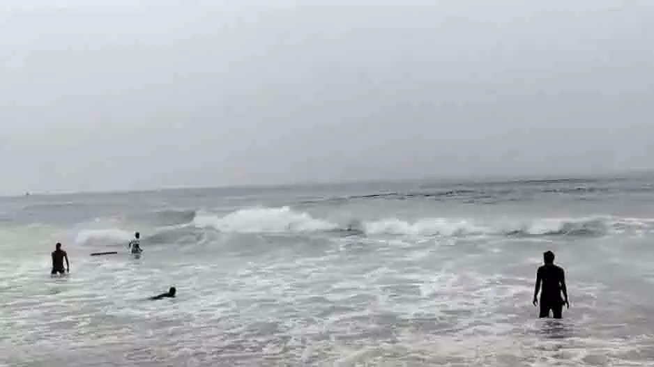 Odisha: पुरी बीच पर पश्चिम बंगाल के पर्यटक को डूबने से बचाया गया Odisha: पुरी बीच पर पश्चिम बंगाल के पर्यटक को डूबने से बचाया गया