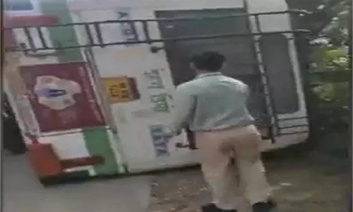 Himachal: यात्रियों से भरी HRTC बस पलटी, 40 लोग घायल