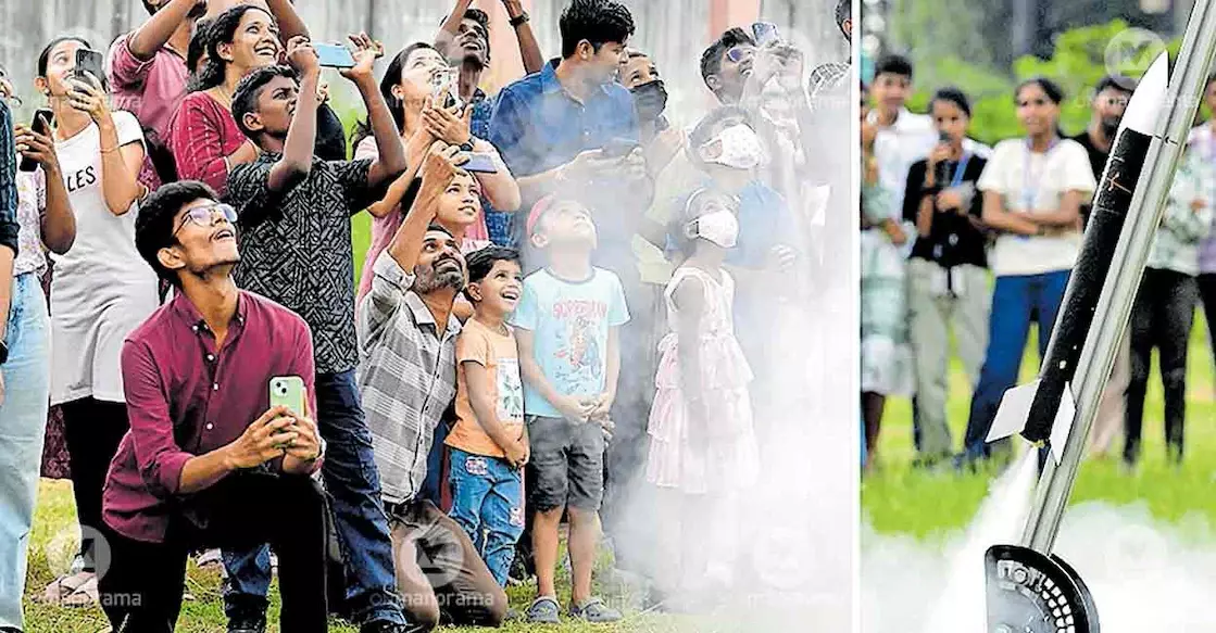 Kerala : एसबी कॉलेज, चंगनास्सेरी से छात्रों द्वारा निर्मित रॉकेट आकाश में उड़ान भरेंगे Kerala : एसबी कॉलेज, चंगनास्सेरी से छात्रों द्वारा निर्मित रॉकेट आकाश में उड़ान भरेंगे