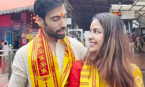 शादी से पहले सिद्धिविनायक पहुंचे अविका और मिलिंद