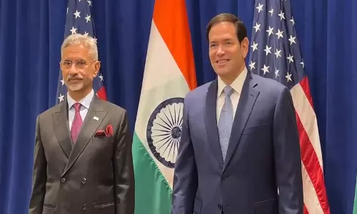 जयशंकर ने 80वें UNGA से इतर अमेरिकी विदेश मंत्री मार्को रुबियो से मुलाकात की जयशंकर ने 80वें UNGA से इतर अमेरिकी विदेश मंत्री मार्को रुबियो से मुलाकात की