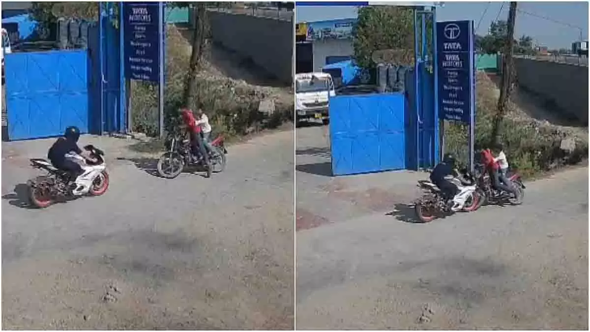 Hapur: स्पोर्ट्स बाइक ने सामने से आ रहे दोपहिया वाहन को टक्कर मार दी Hapur: स्पोर्ट्स बाइक ने सामने से आ रहे दोपहिया वाहन को टक्कर मार दी