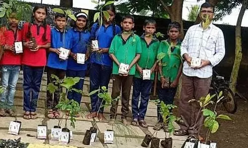 Nashik : स्कूलों ने 70,000 से अधिक पेड़ लगाकर हरित महाराष्ट्र का लक्ष्य पार किया Nashik : स्कूलों ने 70,000 से अधिक पेड़ लगाकर हरित महाराष्ट्र का लक्ष्य पार किया