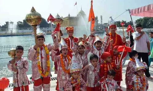 Amritsar: छोटे लंगूरों ने ऐतिहासिक मंदिर को रोशन किया