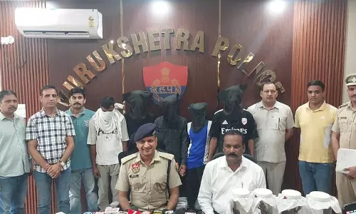 कुरुक्षेत्र पुलिस ने 5 बदमाशों को किया गिरफ्तार, हथियार बरामद