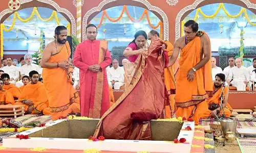 Chikkaballapur : सत्य साईं गांव में नवरात्रि शुरू हो गई है