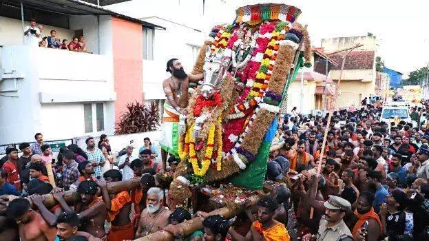 तिरुवनंतपुरम में सांस्कृतिक घर वापसी; नवरात्रि उत्सव उत्सव के साथ शुरू