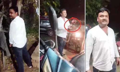 ग्वालियर में सार्वजनिक जगह पेशाब रोकने पर BJP नेता का हंगामा, पिस्तौल तानी ग्वालियर में सार्वजनिक जगह पेशाब रोकने पर BJP नेता का हंगामा, पिस्तौल तानी