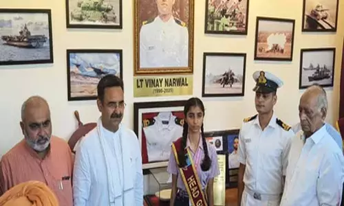 शहीद विनय नरवाल को समर्पित वॉल ऑफ वेलर का उद्घाटन