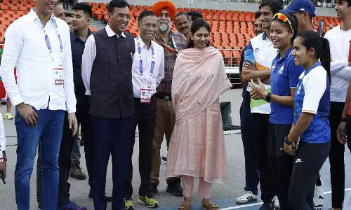 Mandaviya, राज्य मंत्री खडसे ने विश्व पैरा एथलेटिक्स चैंपियनशिप की अंतिम तैयारियों की समीक्षा की Mandaviya, राज्य मंत्री खडसे ने विश्व पैरा एथलेटिक्स चैंपियनशिप की अंतिम तैयारियों की समीक्षा की