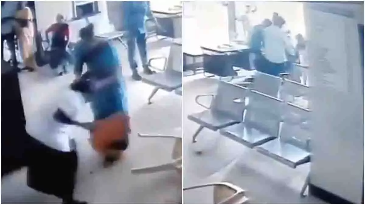 Nellore: दशहरा चंदा को लेकर ट्रांसजेंडर का हंगामा, नर्स पर हमला Nellore: दशहरा चंदा को लेकर ट्रांसजेंडर का हंगामा, नर्स पर हमला