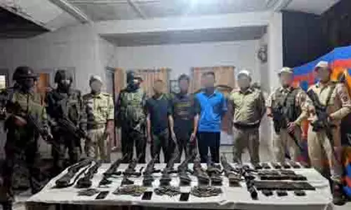 Manipur में आतंक पर प्रहार: 36 हथियारों के साथ 9 उग्रवादी पकड़े गए