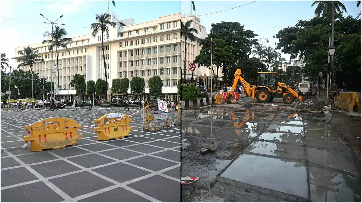 Mumbai : पानी की पाइपलाइन फटने के 12 दिन बाद भी मंत्रालय रोड यातायात के लिए बंद Mumbai : पानी की पाइपलाइन फटने के 12 दिन बाद भी मंत्रालय रोड यातायात के लिए बंद
