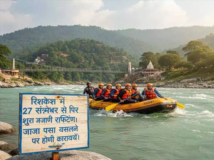 ऋषिकेश में 27 सितंबर से फिर शुरू हो जाएगी राफ्टिंग, ज्यादा पैसा वसूलने पर होगी कार्रवाई ऋषिकेश में 27 सितंबर से फिर शुरू हो जाएगी राफ्टिंग, ज्यादा पैसा वसूलने पर होगी कार्रवाई