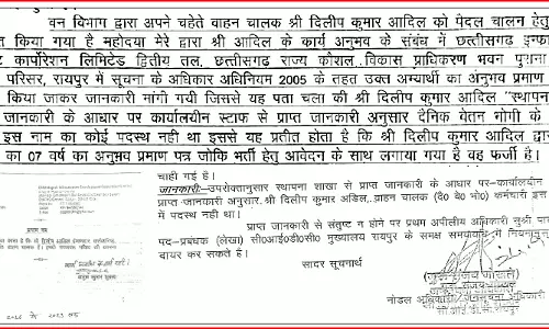 वन एवं जलवायु परिवर्तन विभाग में गैर छत्तीसगढ़ी और फर्जियों का साम्राज्य
