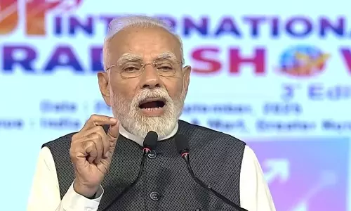पीएम मोदी ने यूपी ट्रेड शो में मेक इन इंडिया पर जोर दिया