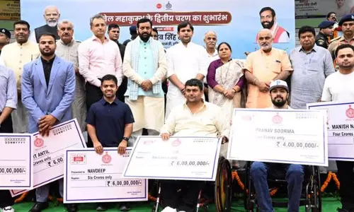 Haryana के मुख्यमंत्री ने राज्य को विश्व की खेल राजधानी बनाने का संकल्प लिया Haryana के मुख्यमंत्री ने राज्य को विश्व की खेल राजधानी बनाने का संकल्प लिया